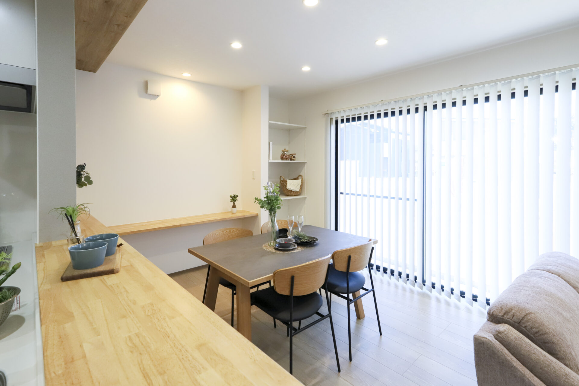 松江市八雲町モデルハウス　LDK　ワークスペース