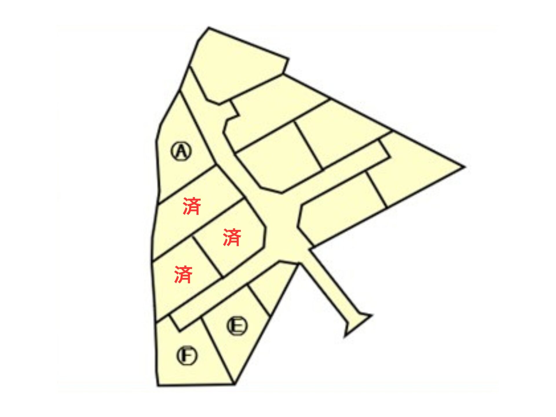 河岡分譲地(残り3区画)